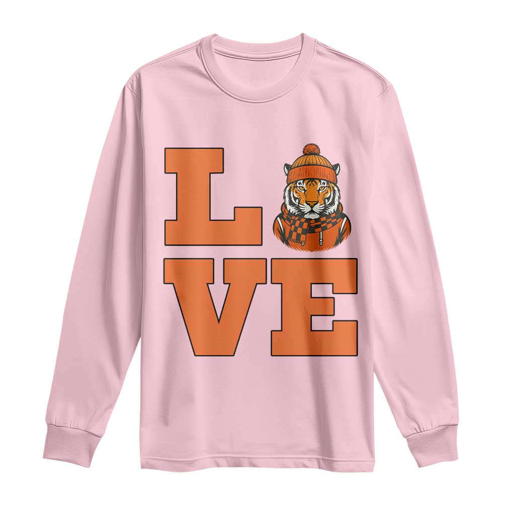 Midwest Tiger Football Pride Long Sleeve Shirt Funny Sport Lover Gift TS12 Light Pink Print Your Wear