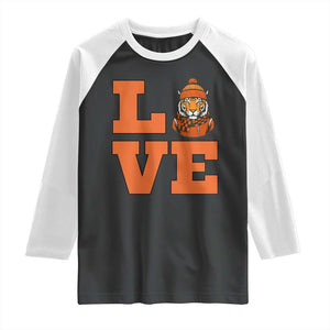 Midwest Tiger Football Pride Raglan Shirt Funny Sport Lover Gift TS12 Black White Print Your Wear