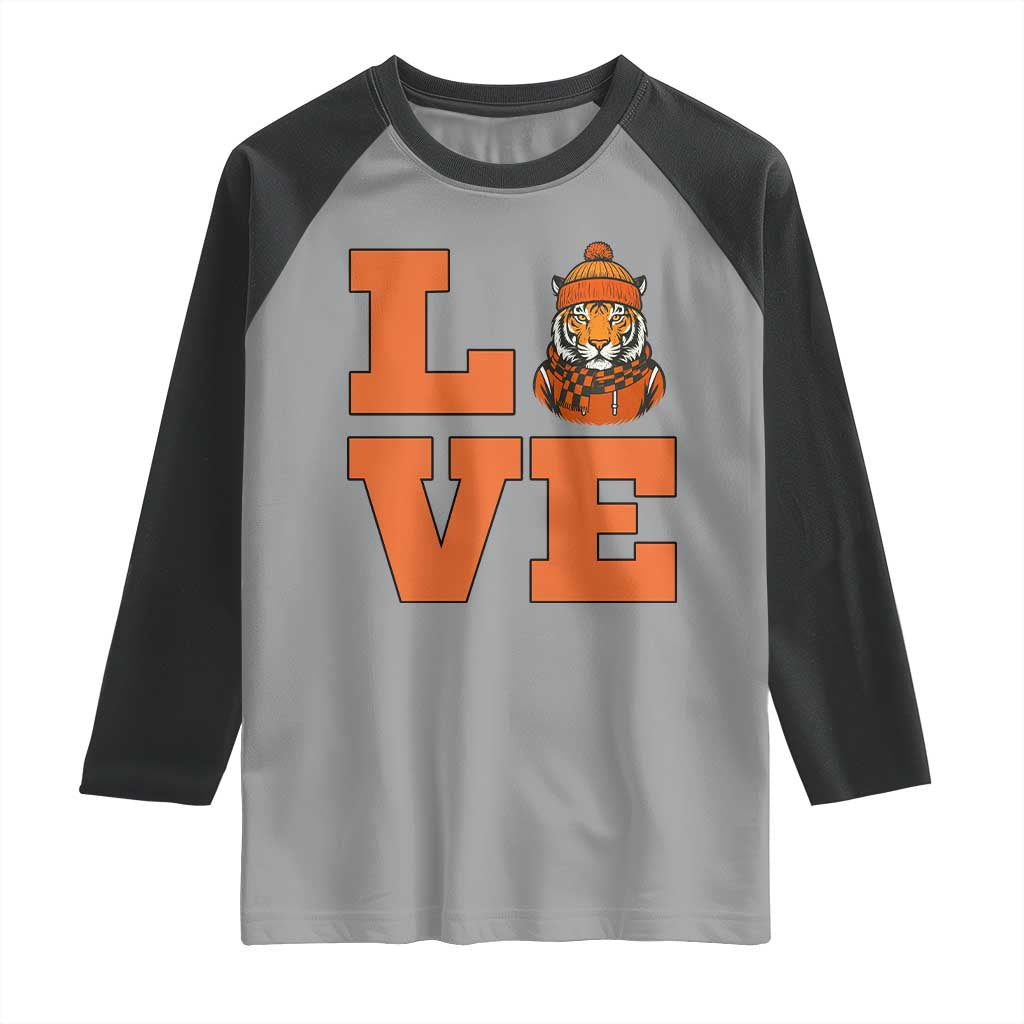 Midwest Tiger Football Pride Raglan Shirt Funny Sport Lover Gift TS12 Sport Gray Black Print Your Wear