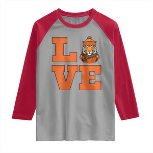 Midwest Tiger Football Pride Raglan Shirt Funny Sport Lover Gift TS12 Sport Gray Red Print Your Wear