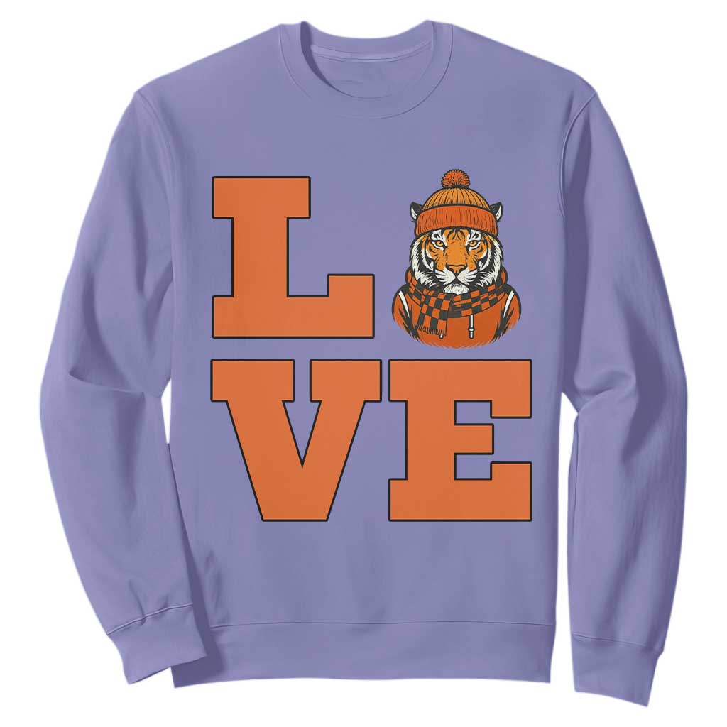 Midwest Tiger Football Pride Sweatshirt Funny Sport Lover Gift TS12 Violet Print Your Wear