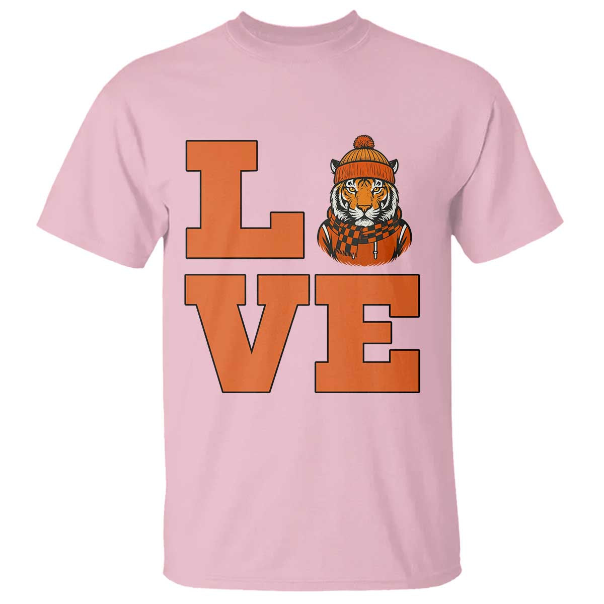 Midwest Tiger Football Pride T Shirt Funny Sport Lover Gift TS12 Light Pink Print Your Wear