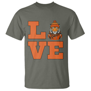 Midwest Tiger Football Pride T Shirt Funny Sport Lover Gift TS12 Military Green Print Your Wear
