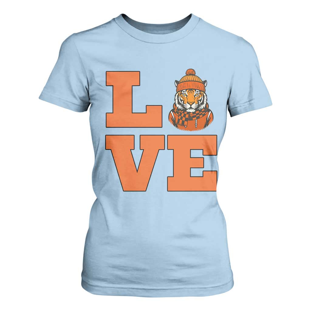 Midwest Tiger Football Pride T Shirt For Women Funny Sport Lover Gift TS12 Light Blue Print Your Wear