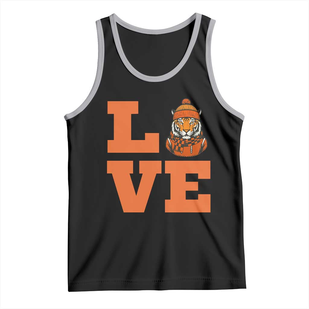 Midwest Tiger Football Pride Tank Top Funny Sport Lover Gift TS12 Black Athletic Heather Print Your Wear