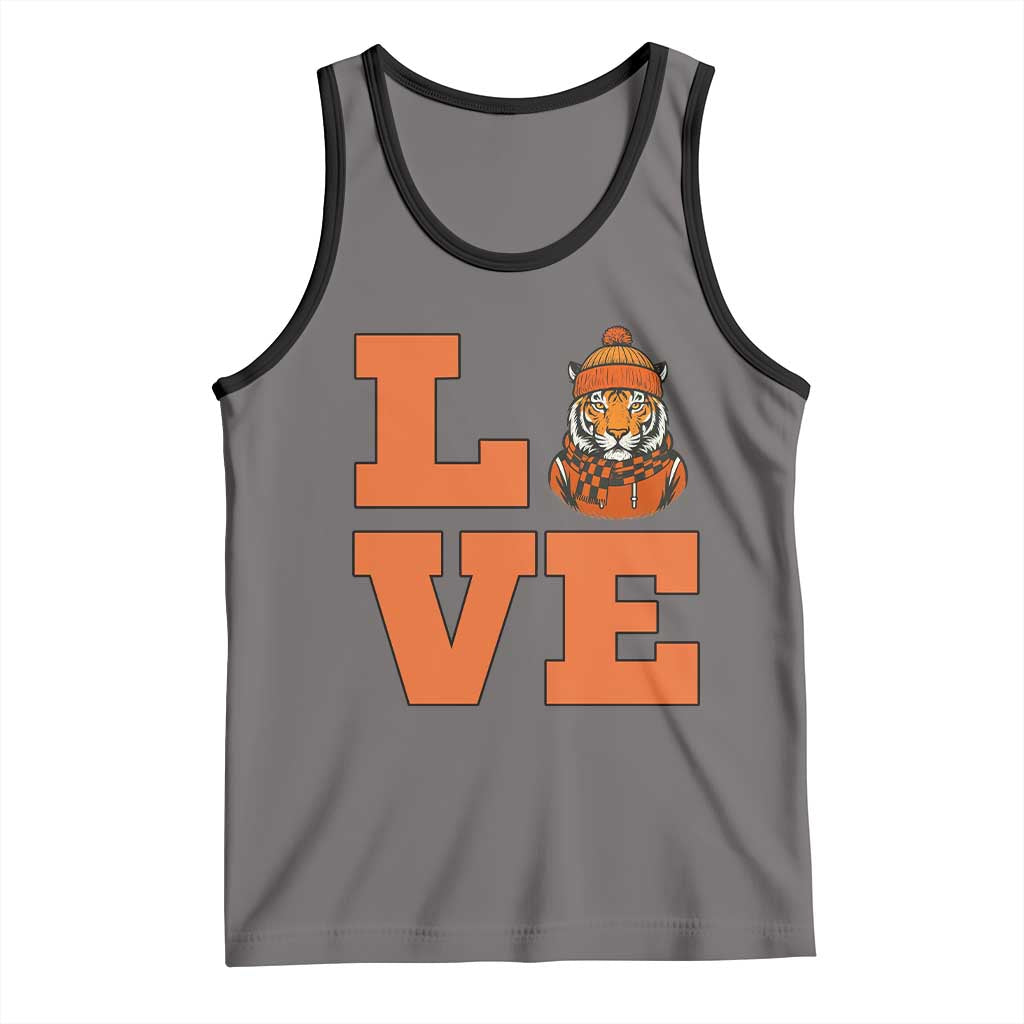 Midwest Tiger Football Pride Tank Top Funny Sport Lover Gift TS12 Deep Heather Black Print Your Wear