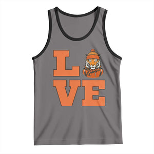 Midwest Tiger Football Pride Tank Top Funny Sport Lover Gift TS12 Deep Heather Black Print Your Wear
