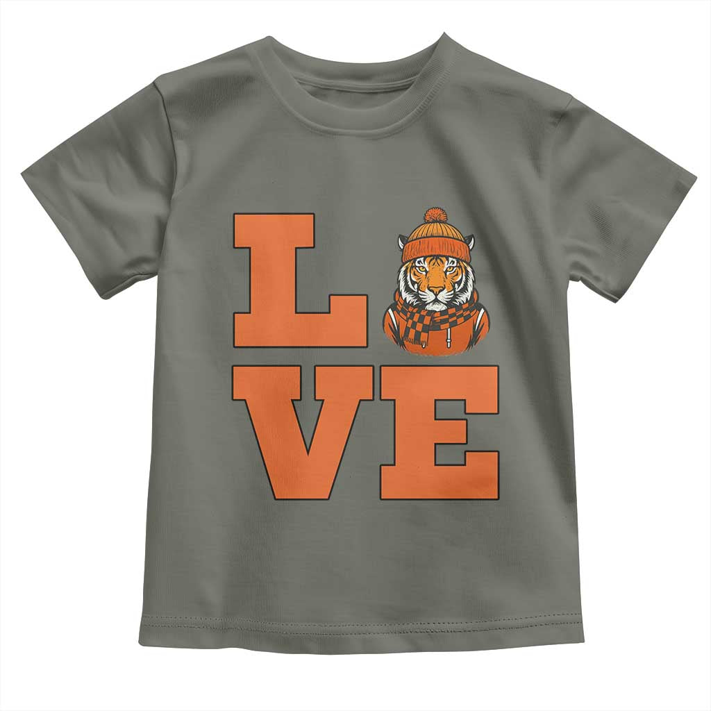 Midwest Tiger Football Pride Toddler T Shirt Funny Sport Lover Gift TS12 Military Green Print Your Wear