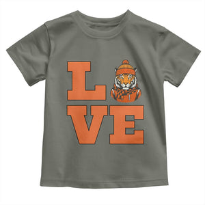 Midwest Tiger Football Pride Toddler T Shirt Funny Sport Lover Gift TS12 Military Green Print Your Wear