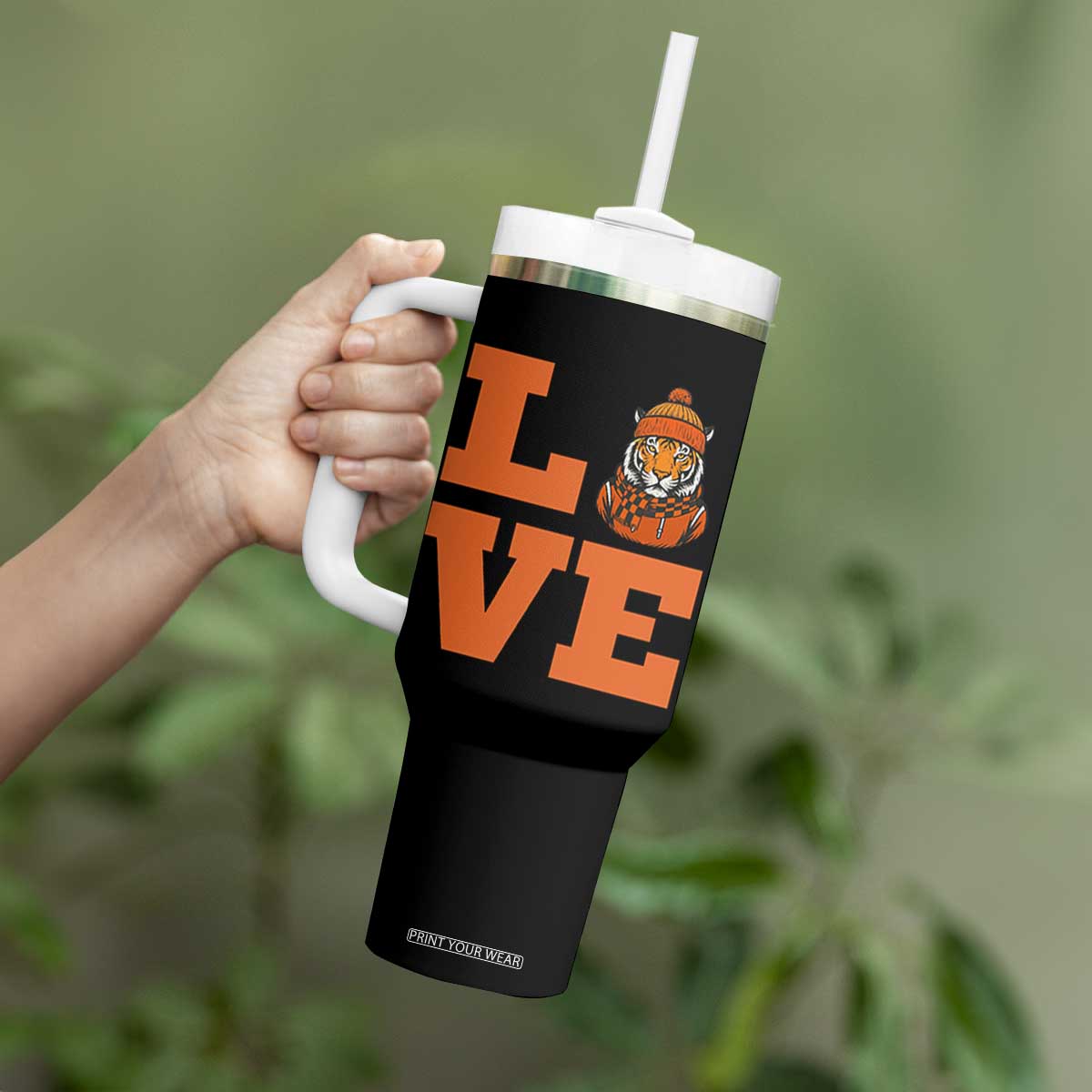 Midwest Tiger Football Pride Tumbler With Handle Funny Sport Lover Gift TS12 Print Your Wear