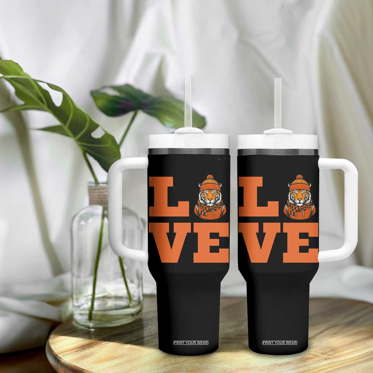 Midwest Tiger Football Pride Tumbler With Handle Funny Sport Lover Gift TS12 Print Your Wear