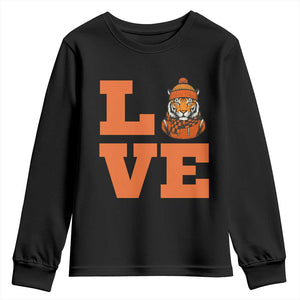 Midwest Tiger Football Pride Youth Sweatshirt Funny Sport Lover Gift TS12 Black Print Your Wear