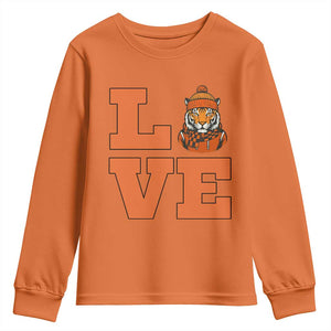 Midwest Tiger Football Pride Youth Sweatshirt Funny Sport Lover Gift TS12 Orange Print Your Wear