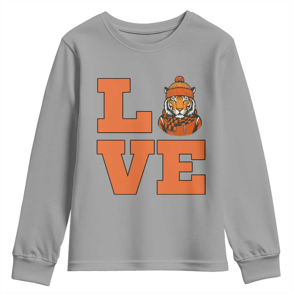 Midwest Tiger Football Pride Youth Sweatshirt Funny Sport Lover Gift TS12 Sport Gray Print Your Wear