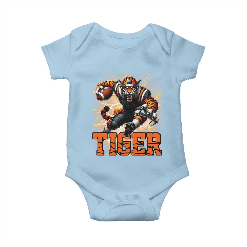 Lightning Tiger Lover Baby Onesie Sport Lover Gift TS12 Light Blue Print Your Wear