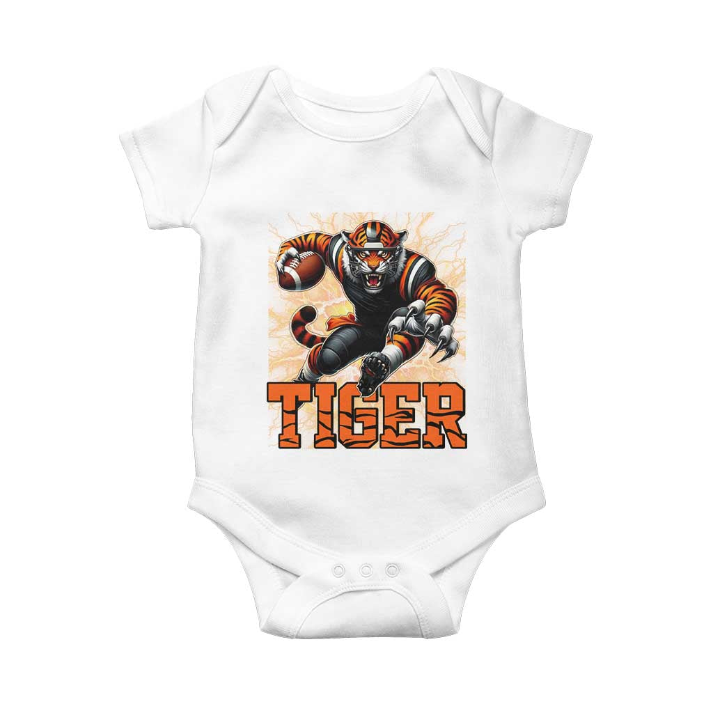 Lightning Tiger Lover Baby Onesie Sport Lover Gift TS12 White Print Your Wear