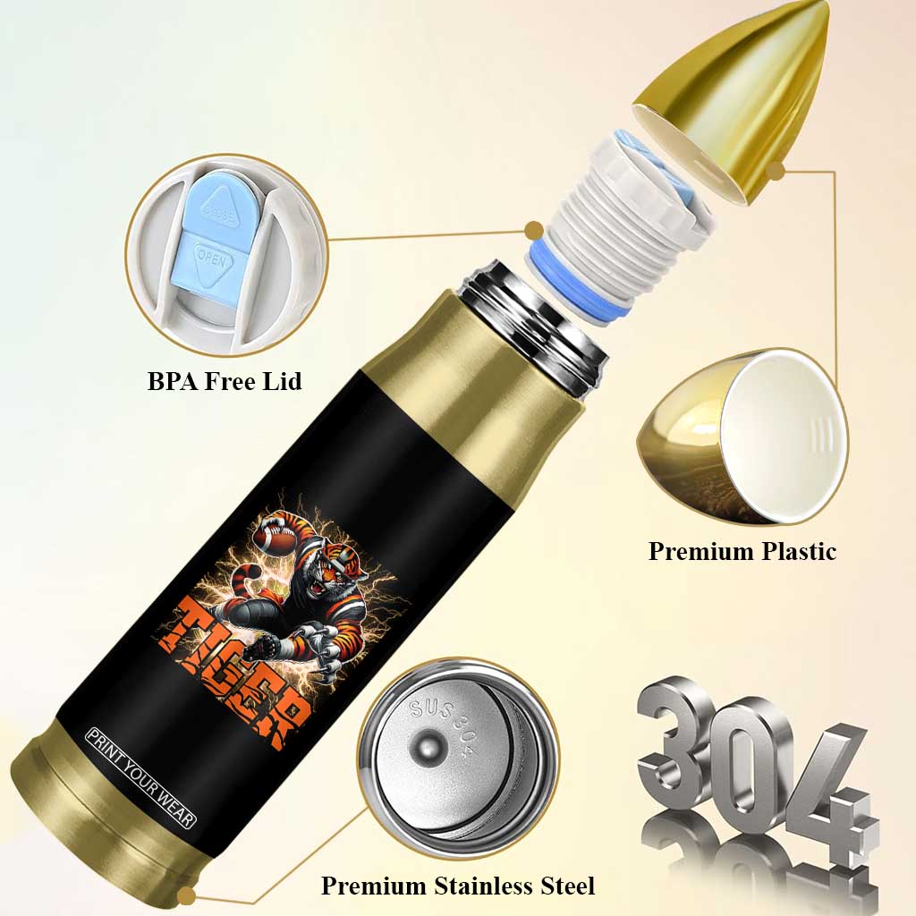 Lightning Tiger Lover Bullet Tumbler Sport Lover Gift TS12 Print Your Wear