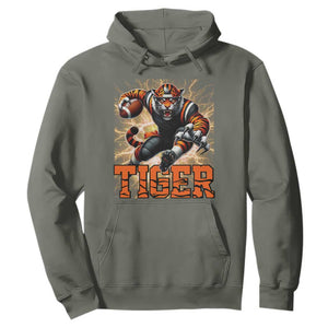 Lightning Tiger Lover Hoodie Sport Lover Gift TS12 Military Green Print Your Wear
