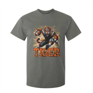 Lightning Tiger Lover T Shirt For Kid Sport Lover Gift TS12 Military Green Print Your Wear