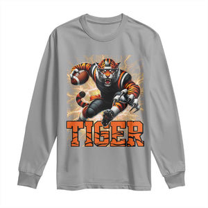 Lightning Tiger Lover Long Sleeve Shirt Sport Lover Gift TS12 Sport Gray Print Your Wear