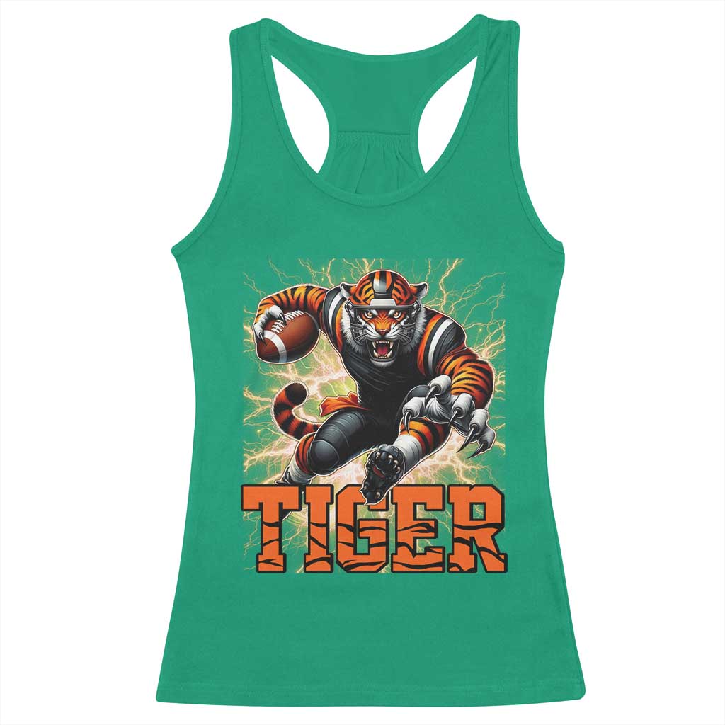 Lightning Tiger Lover Racerback Tank Top Sport Lover Gift TS12 Irish Green Print Your Wear