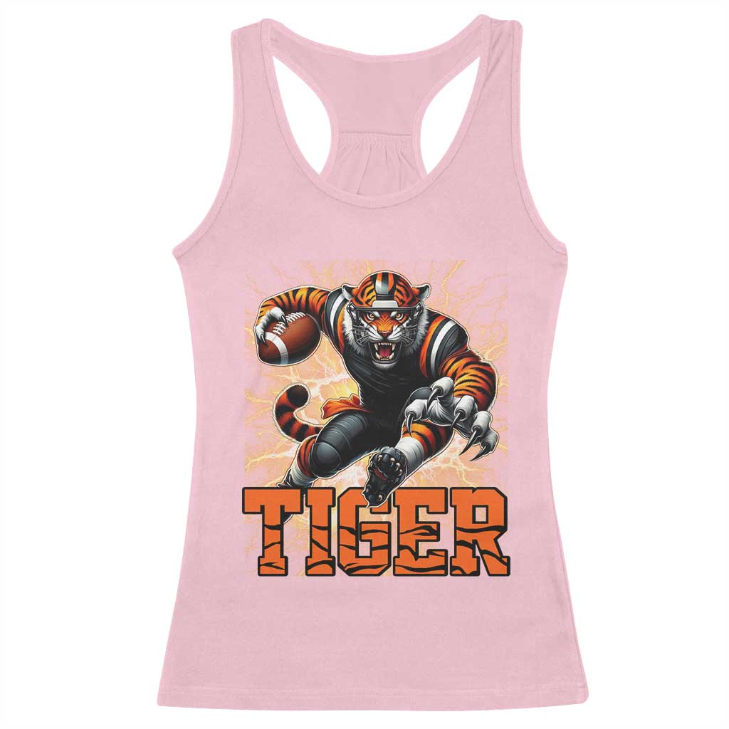 Lightning Tiger Lover Racerback Tank Top Sport Lover Gift TS12 Light Pink Print Your Wear
