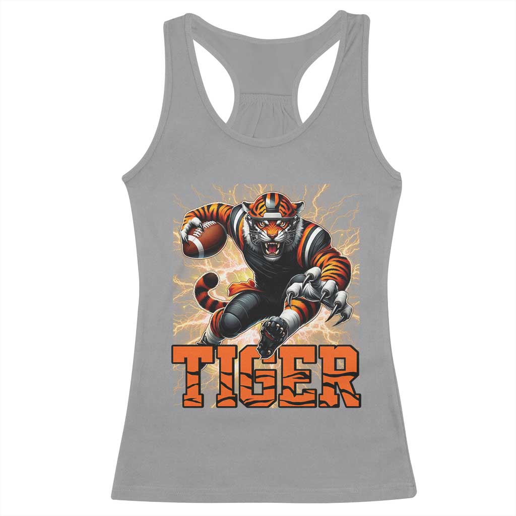 Lightning Tiger Lover Racerback Tank Top Sport Lover Gift TS12 Sport Gray Print Your Wear