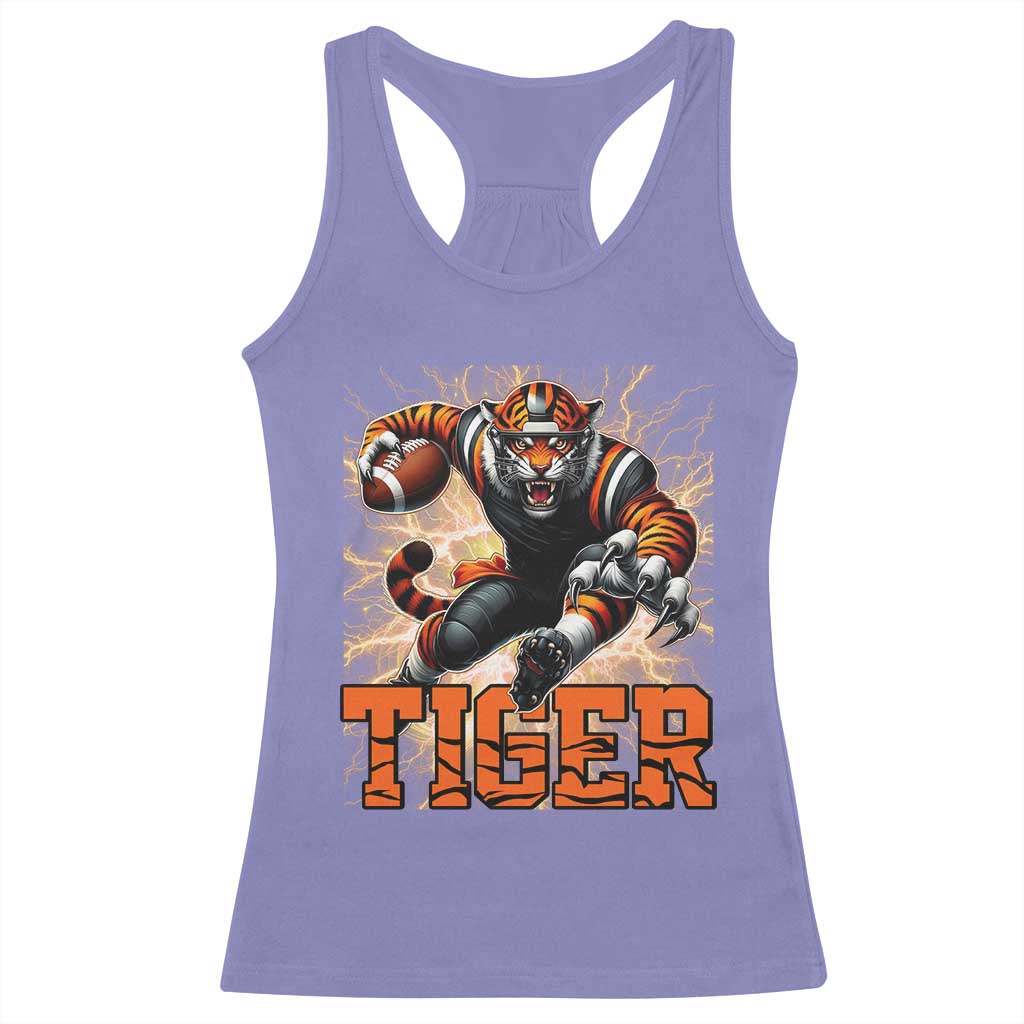 Lightning Tiger Lover Racerback Tank Top Sport Lover Gift TS12 Violet Print Your Wear