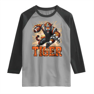 Lightning Tiger Lover Raglan Shirt Sport Lover Gift TS12 Sport Gray Black Print Your Wear