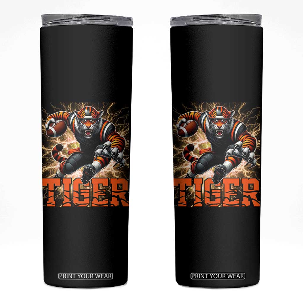Lightning Tiger Lover Skinny Tumbler Sport Lover Gift TS12 Black Print Your Wear