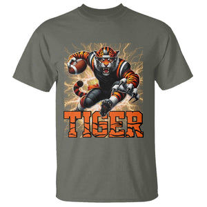 Lightning Tiger Lover T Shirt Sport Lover Gift TS12 Military Green Print Your Wear