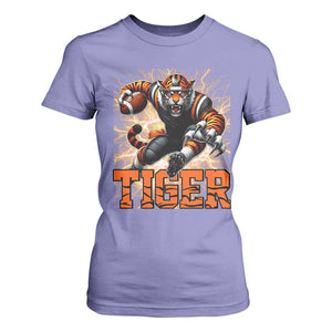 Lightning Tiger Lover T Shirt For Women Sport Lover Gift TS12 Violet Print Your Wear