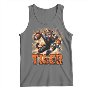 Lightning Tiger Lover Tank Top Sport Lover Gift TS12 Black Heather Print Your Wear