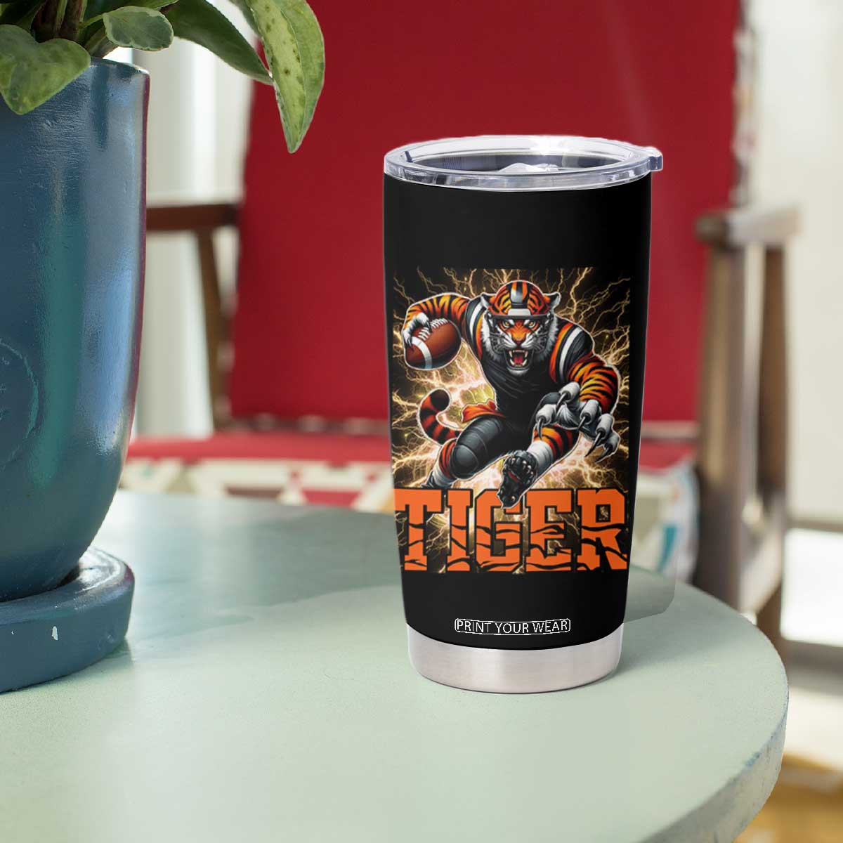 Lightning Tiger Lover Tumbler Cup Sport Lover Gift TS12 Print Your Wear