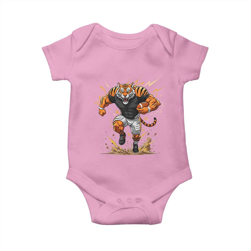 Tiger Football Lover Baby Onesie Midwest Game Day Lifestyle TS12 Light Pink Print Your Wear