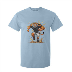 Tiger Football Lover T Shirt For Kid Midwest Game Day Lifestyle TS12 Light Blue Print Your Wear