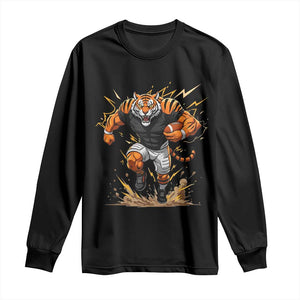 Tiger Football Lover Long Sleeve Shirt Midwest Game Day Lifestyle TS12 Black Print Your Wear