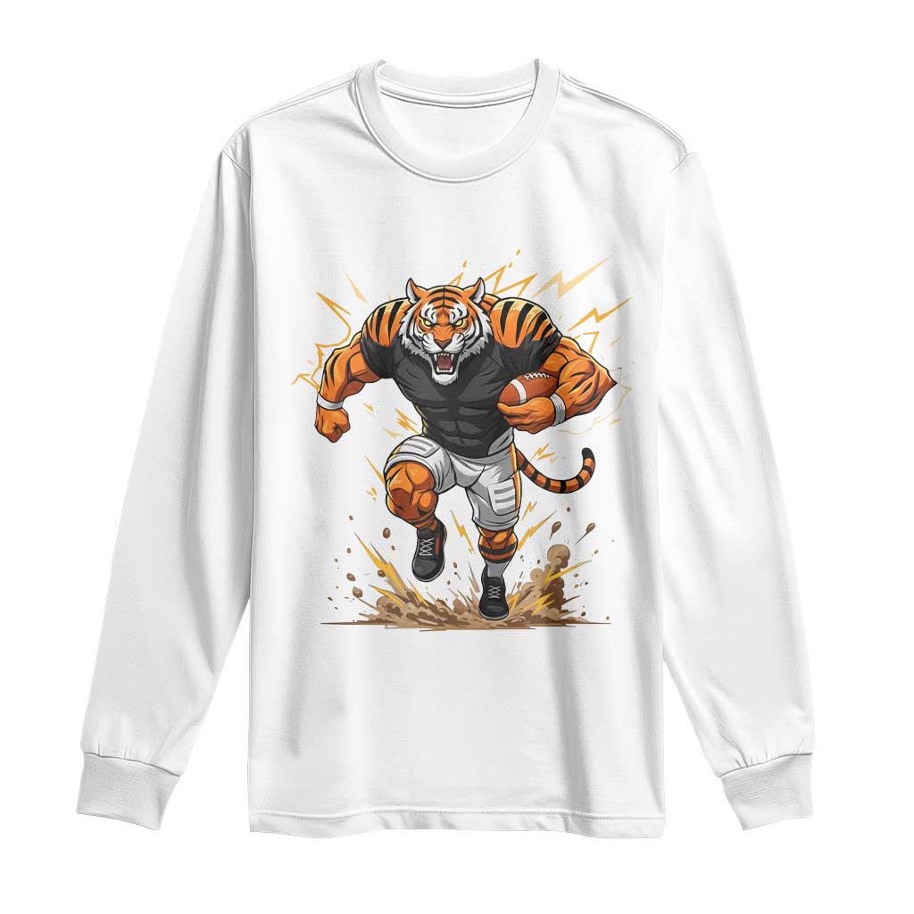 Tiger Football Lover Long Sleeve Shirt Midwest Game Day Lifestyle TS12 White Print Your Wear