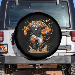 Tiger Football Lover Spare Tire Cover Midwest Game Day Lifestyle TS12 No hole Black Print Your Wear