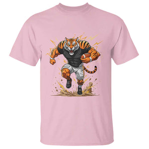 Tiger Football Lover T Shirt Midwest Game Day Lifestyle TS12 Light Pink Print Your Wear