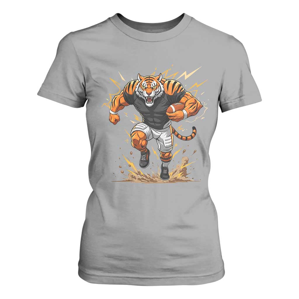 Tiger Football Lover T Shirt For Women Midwest Game Day Lifestyle TS12 Sport Gray Print Your Wear