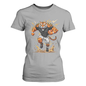 Tiger Football Lover T Shirt For Women Midwest Game Day Lifestyle TS12 Sport Gray Print Your Wear