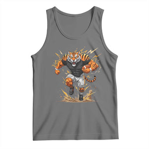 Tiger Football Lover Tank Top Midwest Game Day Lifestyle TS12 Black Heather Print Your Wear