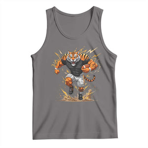 Tiger Football Lover Tank Top Midwest Game Day Lifestyle TS12 Deep Heather Print Your Wear