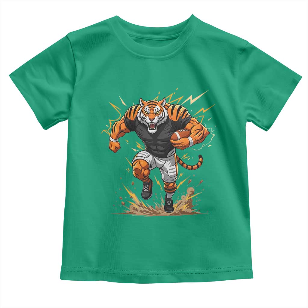 Tiger Football Lover Toddler T Shirt Midwest Game Day Lifestyle TS12 Irish Green Print Your Wear
