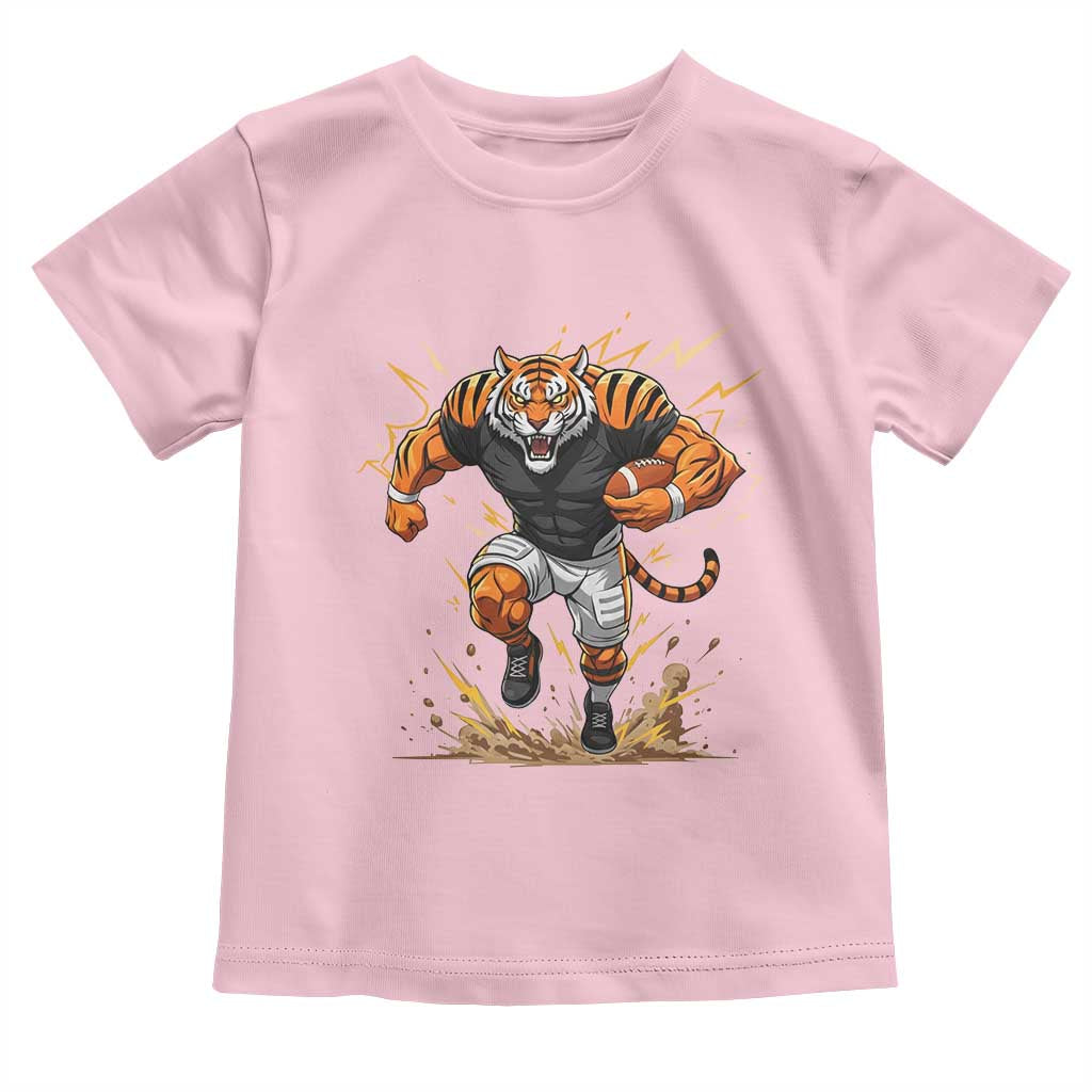 Tiger Football Lover Toddler T Shirt Midwest Game Day Lifestyle TS12 Light Pink Print Your Wear