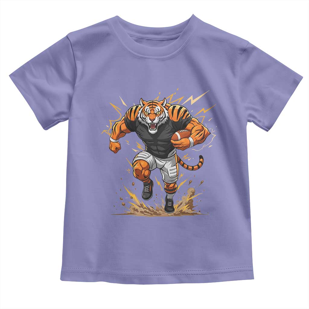 Tiger Football Lover Toddler T Shirt Midwest Game Day Lifestyle TS12 Violet Print Your Wear
