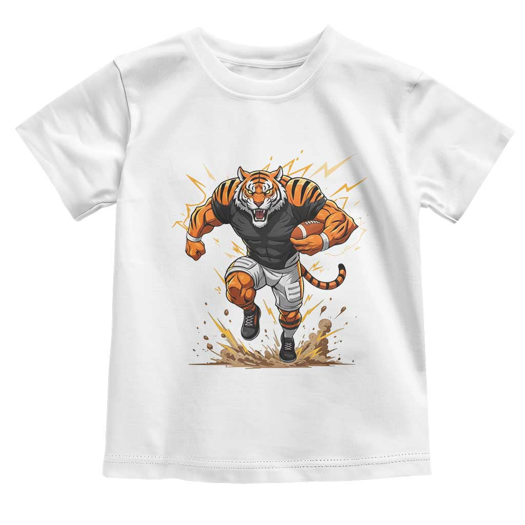 Tiger Football Lover Toddler T Shirt Midwest Game Day Lifestyle TS12 White Print Your Wear