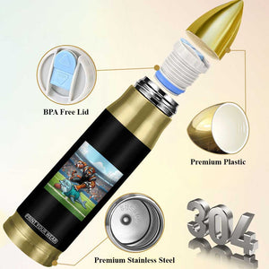Funny Tiger Dominates Dolphin Bullet Tumbler FB Rivalry Gift TS12 Print Your Wear