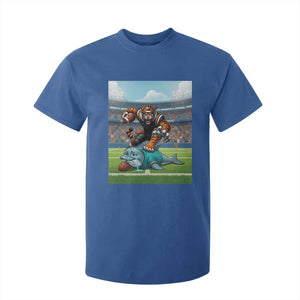 Funny Tiger Dominates Dolphin T Shirt For Kid FB Rivalry Gift TS12 Royal Blue Print Your Wear